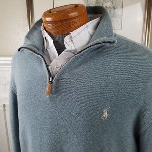 Polo Ralph Lauren Sea Foam Green 1/4 Zip Pullover